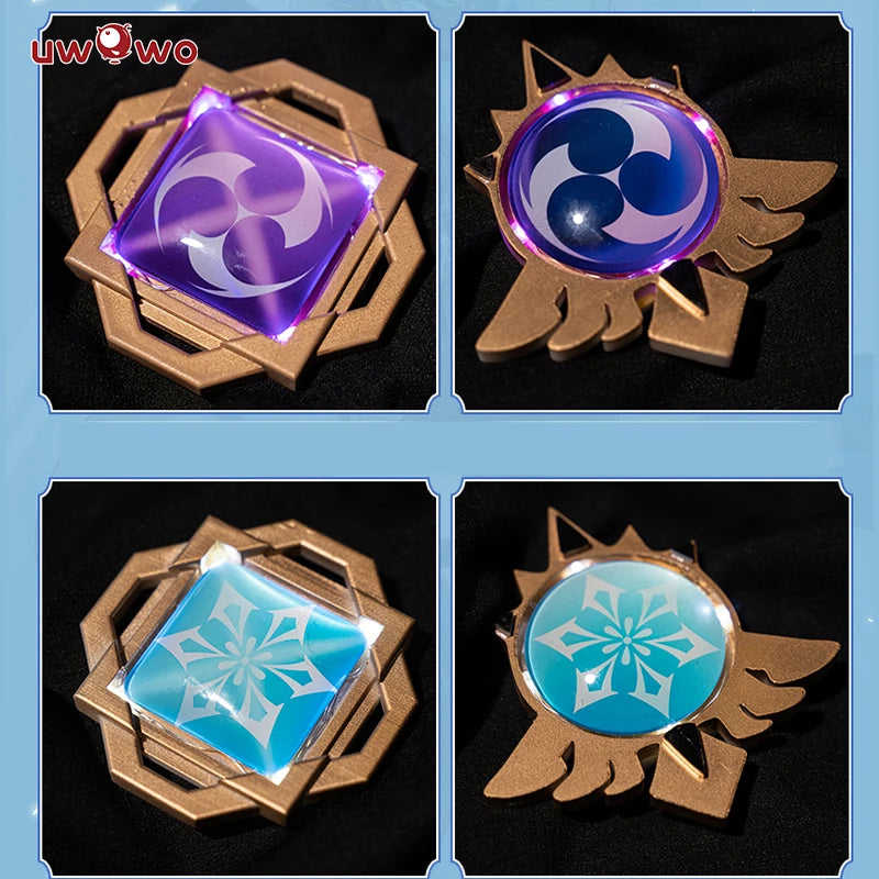 UWOWO LED Vision Eye of God Game Genshin Impact Cosplay Props