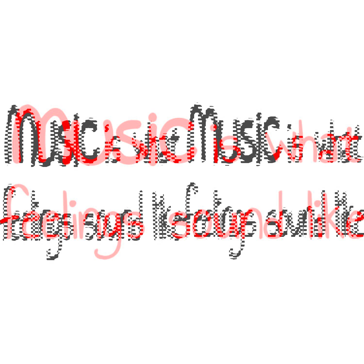 Music Is What Feelings Sound Like Vinyl Wall Decal VWAQ