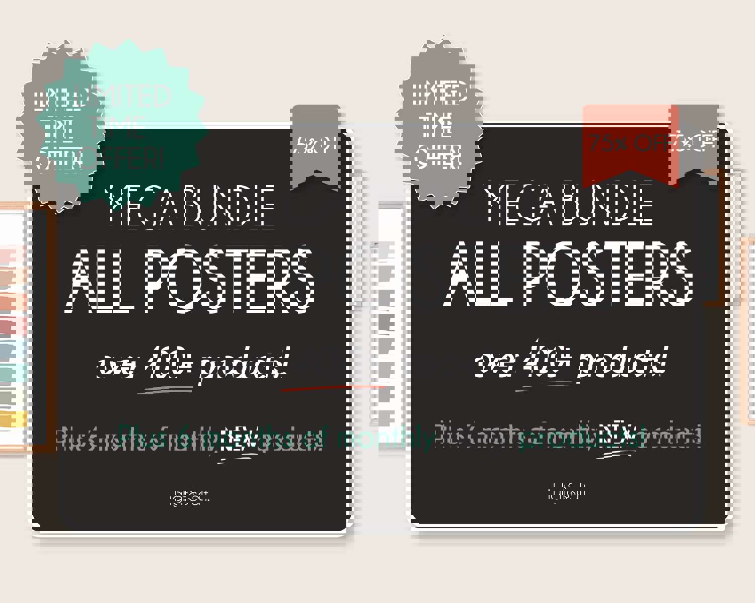 Whole Shops Mental Health Posters Mega Bundle - 75% OFF Limited Time Offer