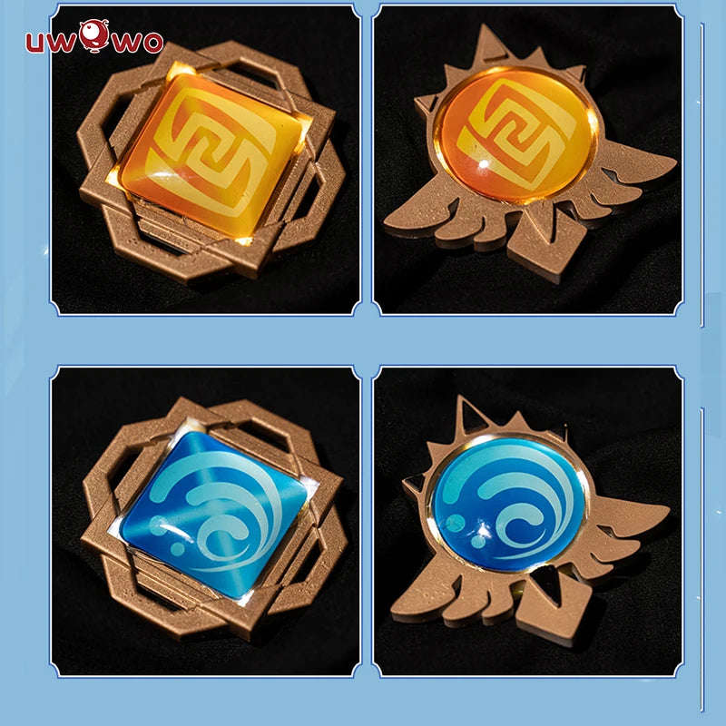UWOWO LED Vision Eye of God Game Genshin Impact Cosplay Props