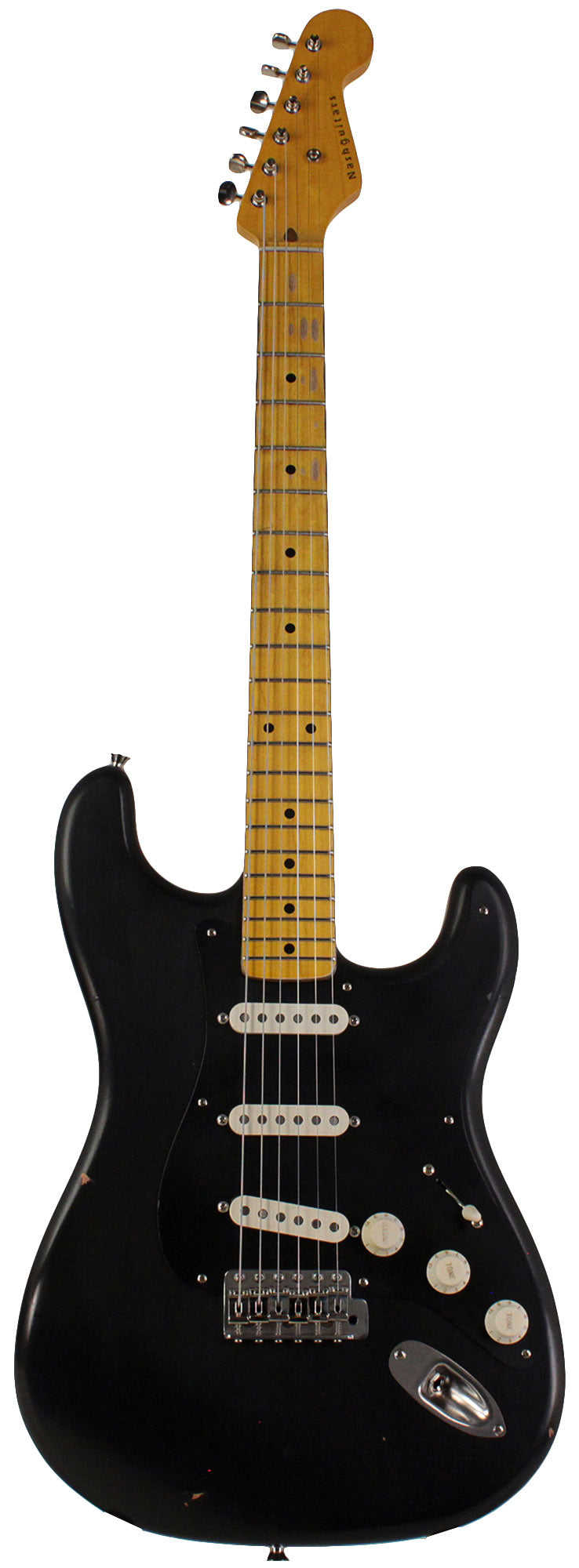 Nash S-57 Guitar, Black, Gilmour Vibe, Light Aging