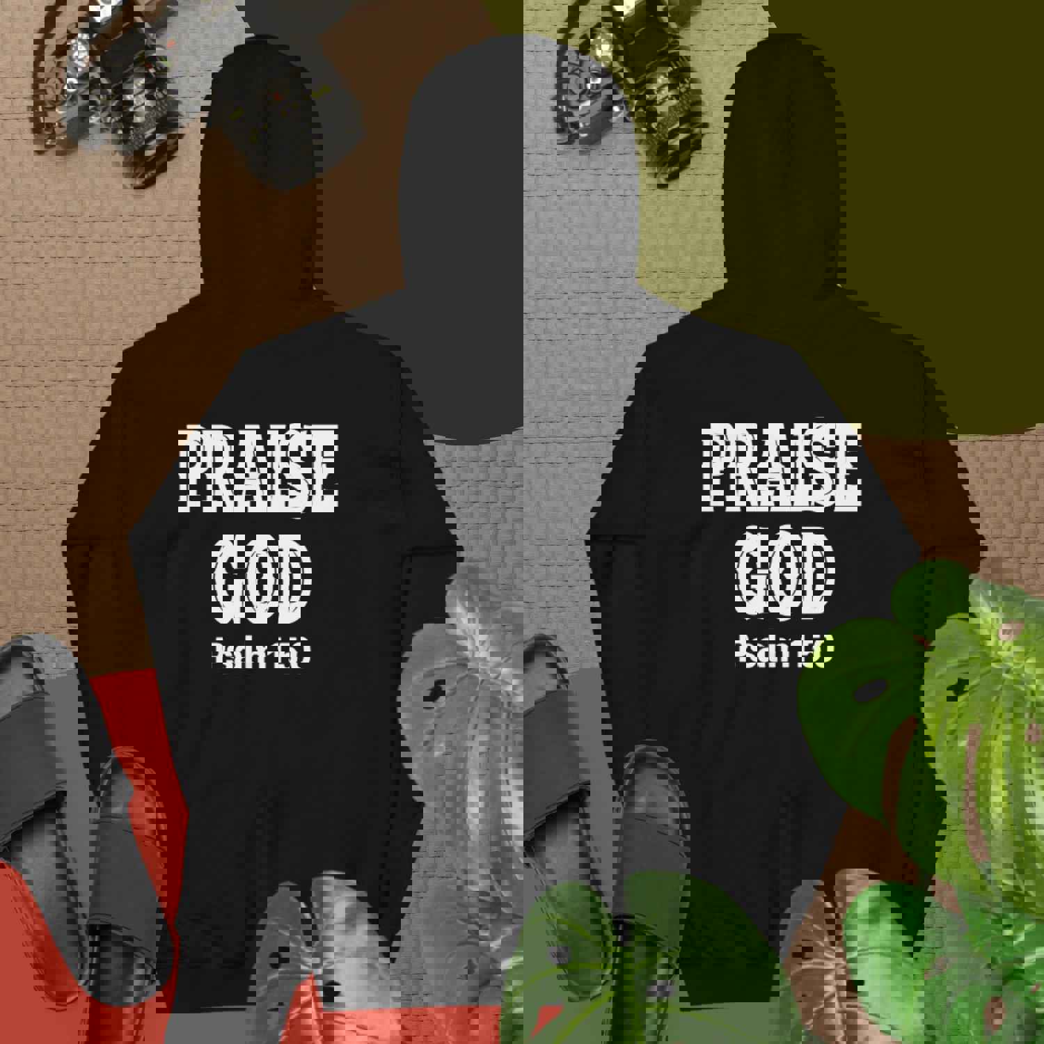 F&H Christian Praise God Two-sided Men's Hoodie - Soft & Stylish