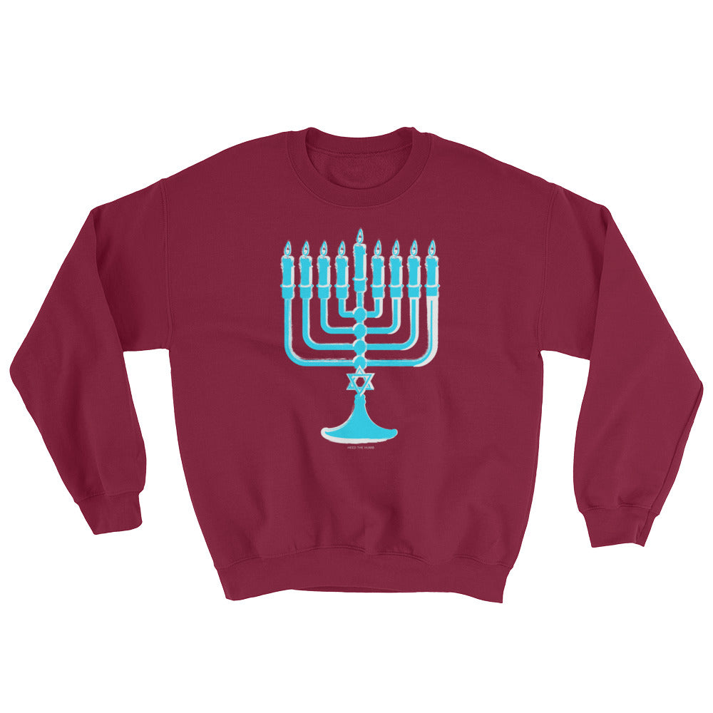 Chanukah Menorah Graphic Sweatshirt - Unisex