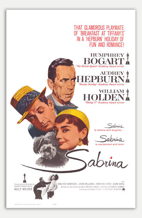 Sabrina - 11 x 17 Movie Poster (1954 Reprint)