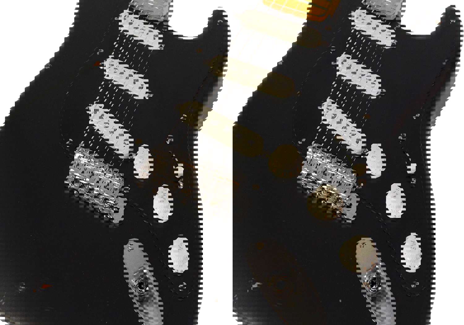 Nash S-57 Guitar, Black, Gilmour Vibe, Light Aging