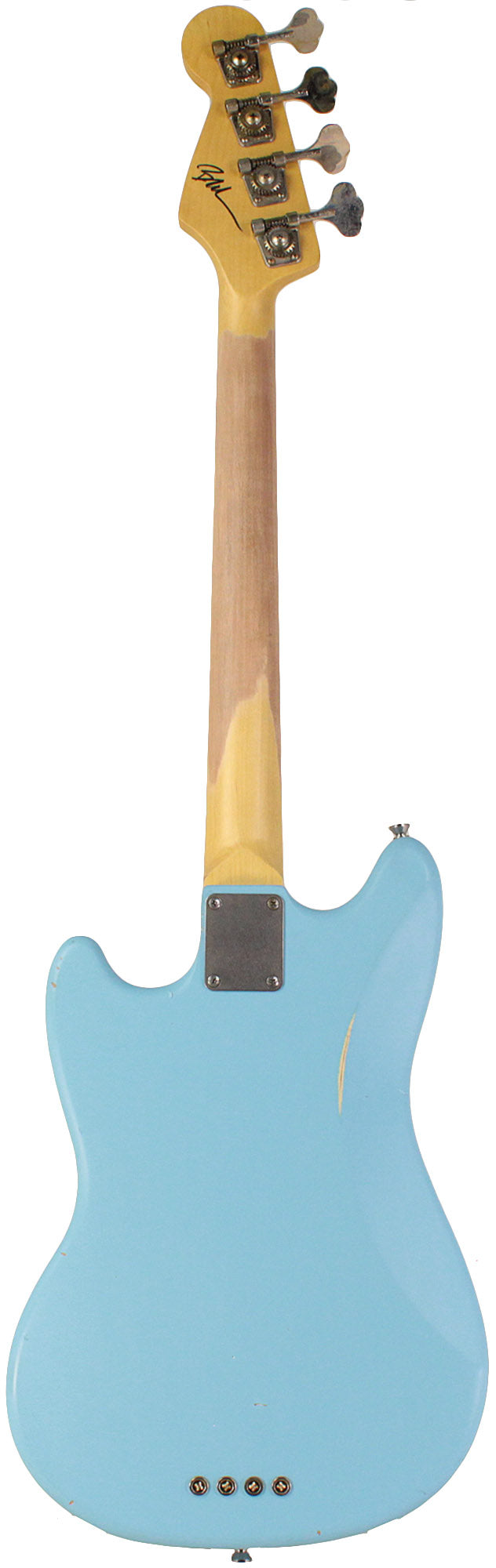 Nash MB-63 Bass Guitar, Sonic Blue, Light Aging - Vintage Feel with Modern Features