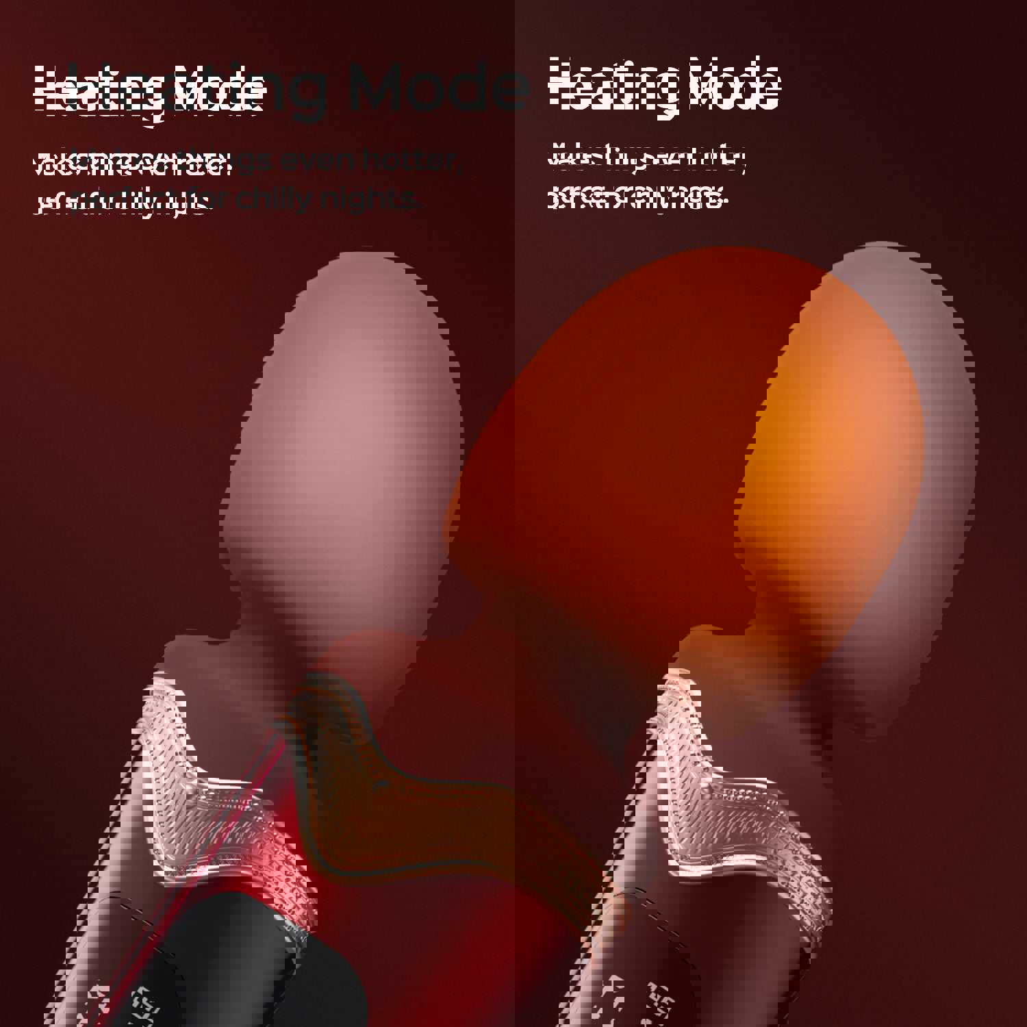 Stormi - Powerful Wand Massager with Screen Display and Heating Mode - Red Wine