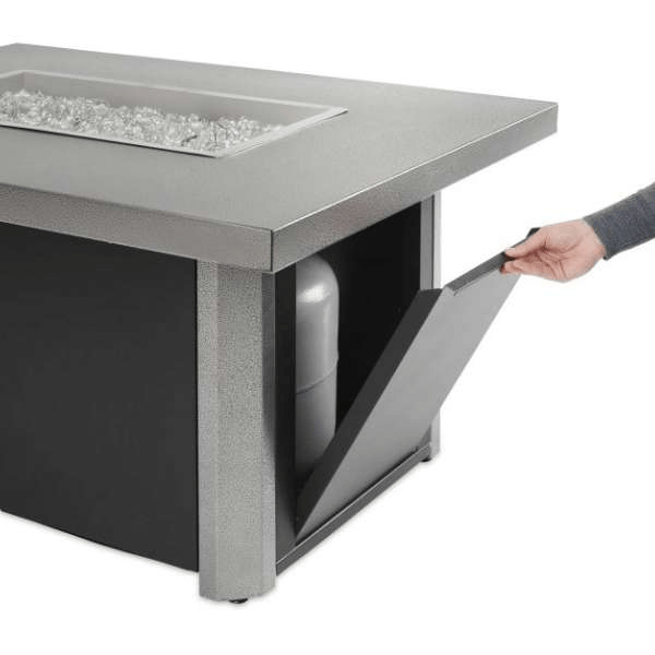 Caden Rectangular Gas Fire Pit Table CAD-1224 - Stylish Outdoor Centerpiece