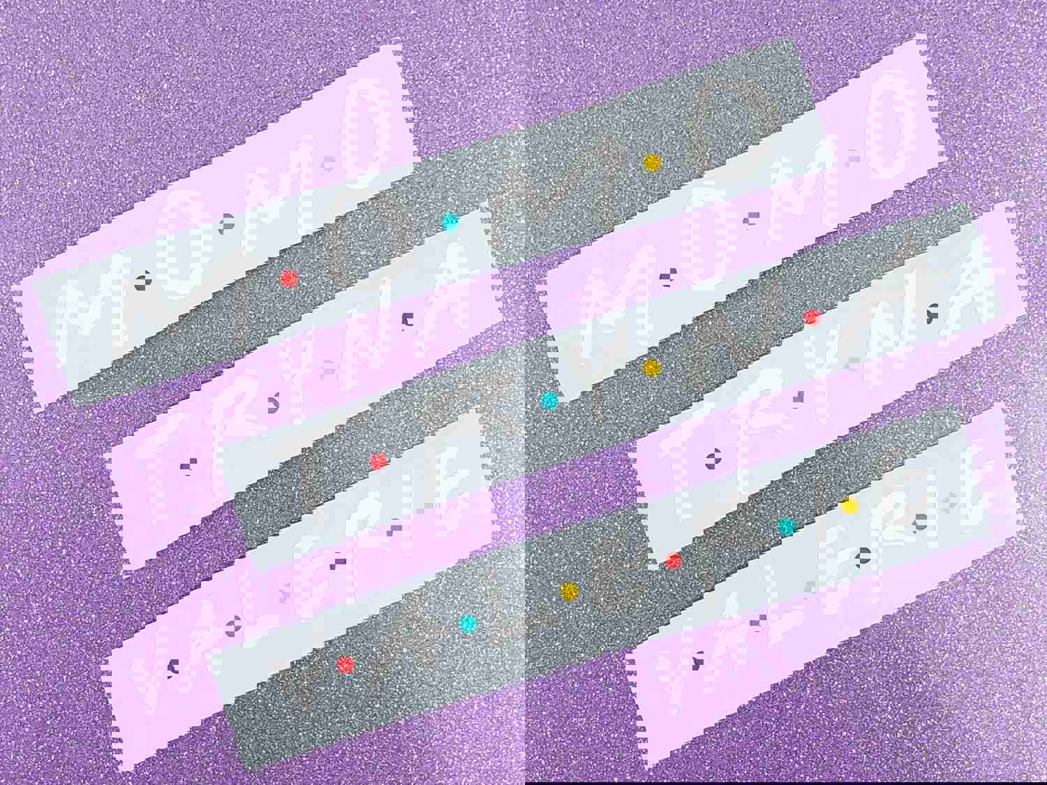 Personalized Friends Theme Name Decal Sticker with Dots