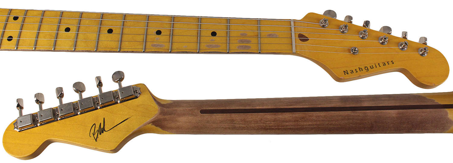 Nash S-57 Guitar, Black, Gilmour Vibe, Light Aging