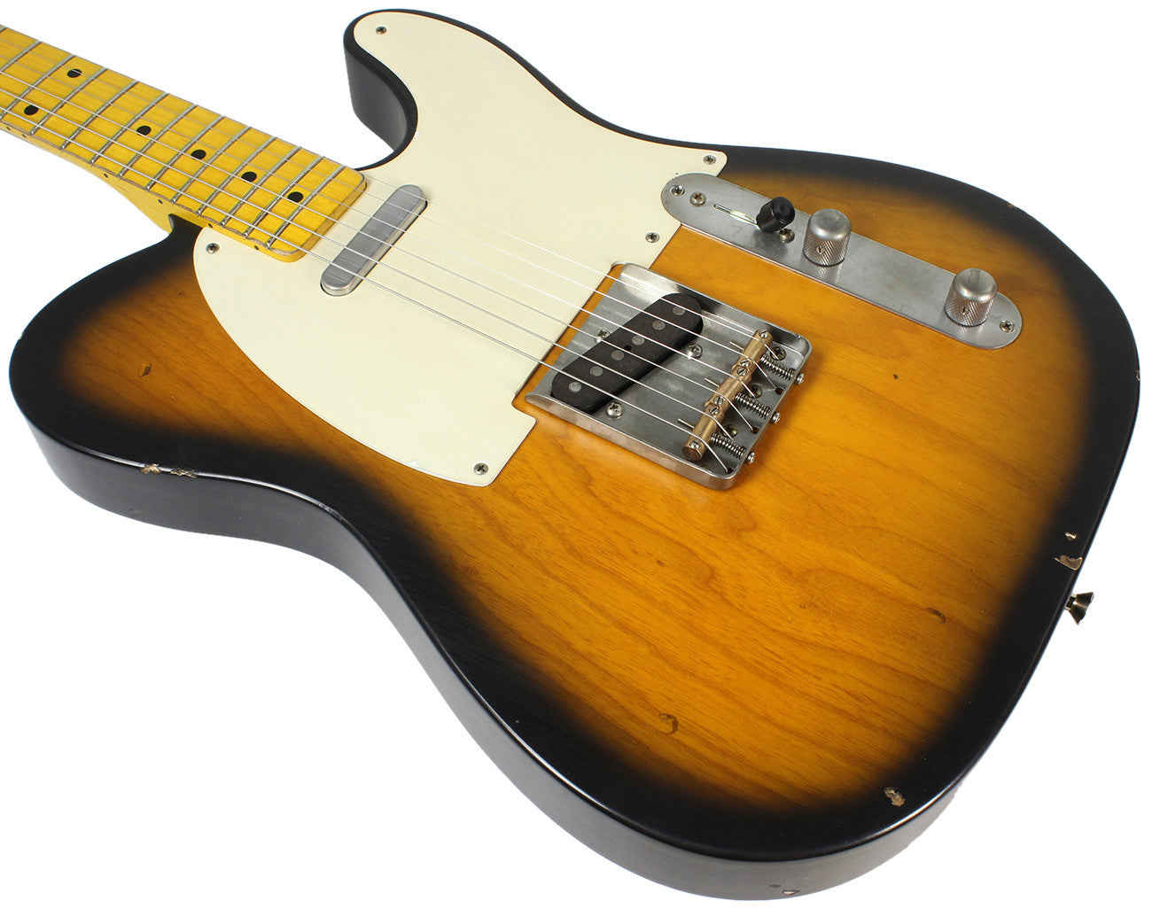 Nash T-57 Guitar, 2-Tone Sunburst, Light Aging - Vintage Tele Model with Modern Features