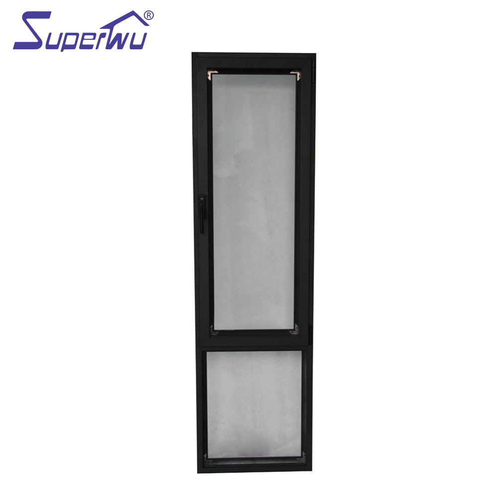 Superwu European Style Energy Efficient Aluminium Tilt and Turn Double Glazed Windows