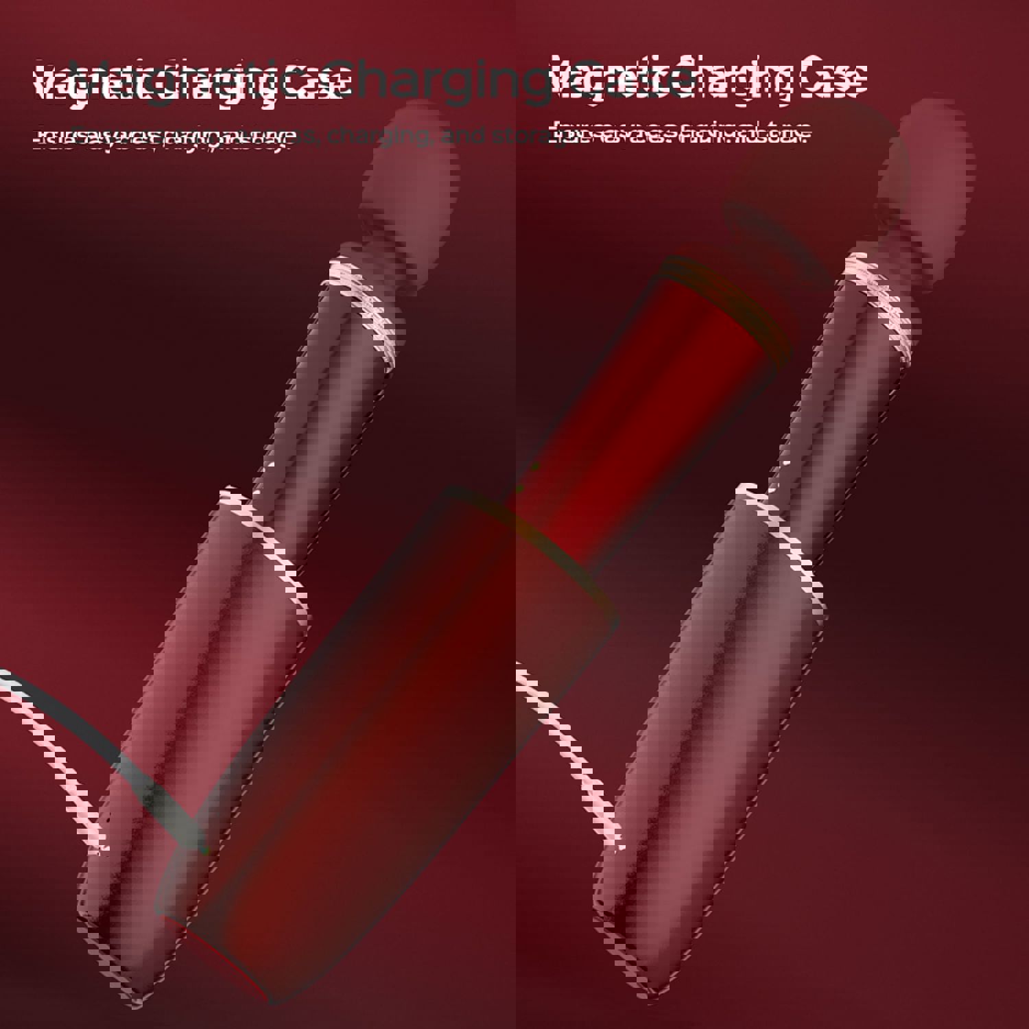 Stormi - Powerful Wand Massager with Screen Display and Heating Mode - Red Wine