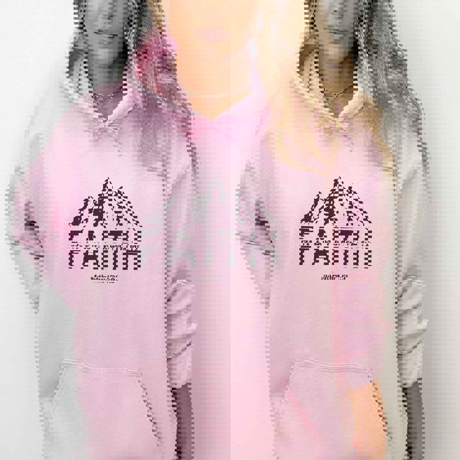 Faith Can Move Mountains Hoodie - Christian Hooded Sweater
