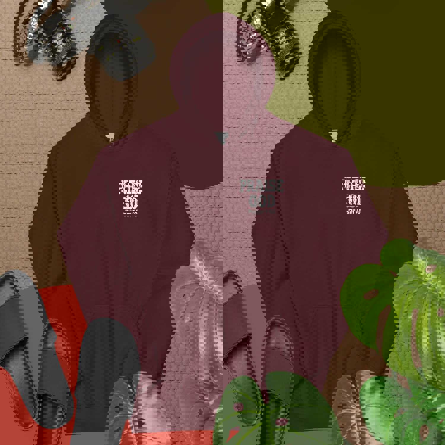 F&H Christian Praise God Two-sided Men's Hoodie - Soft & Stylish