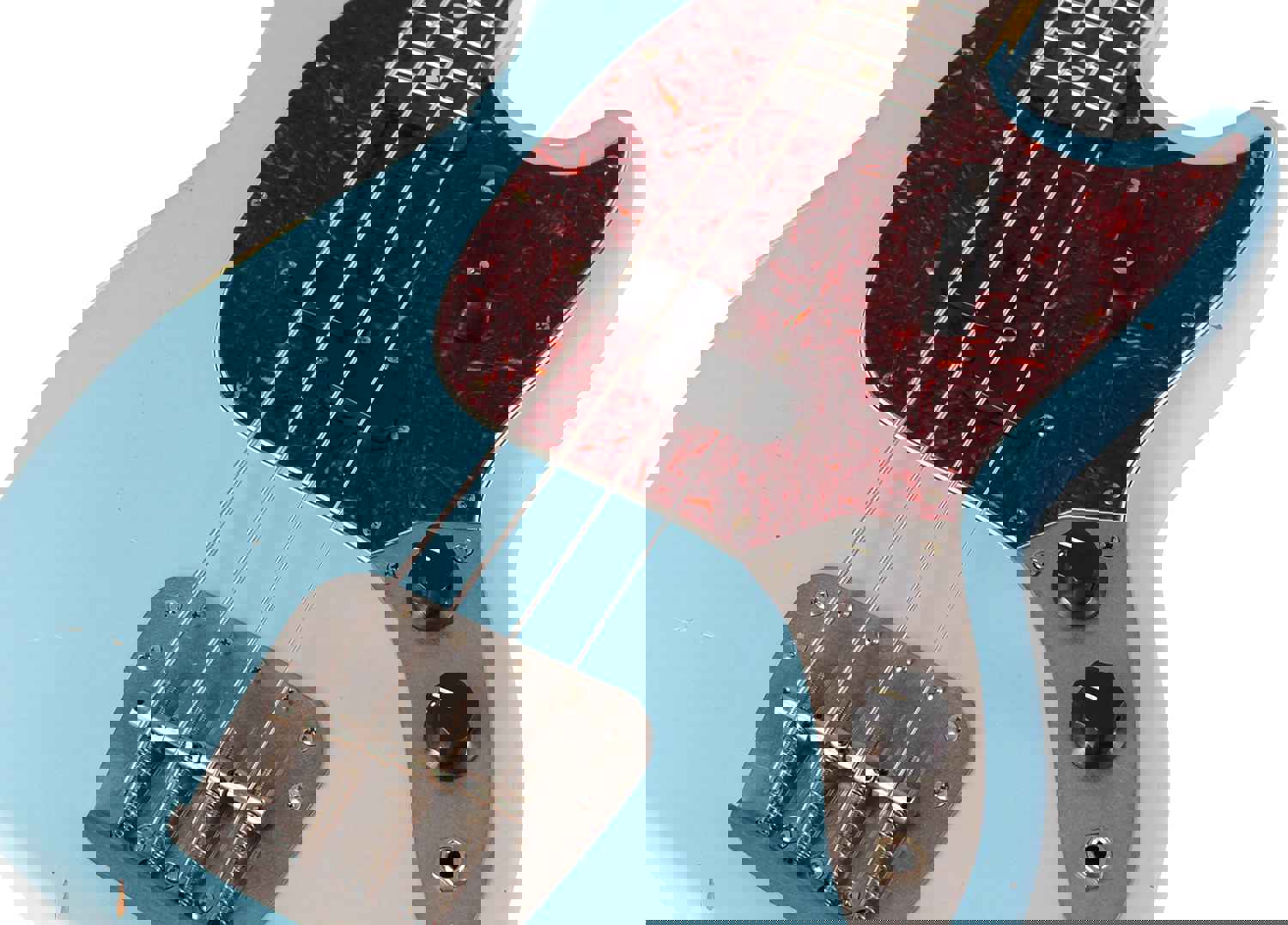 Nash MB-63 Bass Guitar, Sonic Blue, Light Aging - Vintage Feel with Modern Features