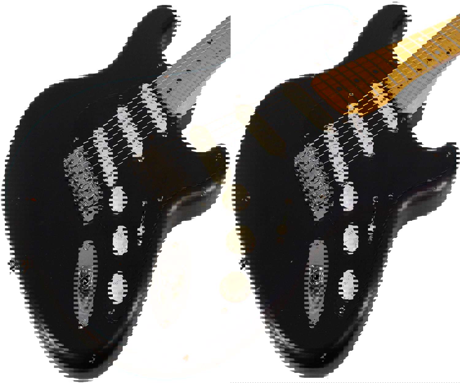 Nash S-57 Guitar, Black, Gilmour Vibe, Light Aging