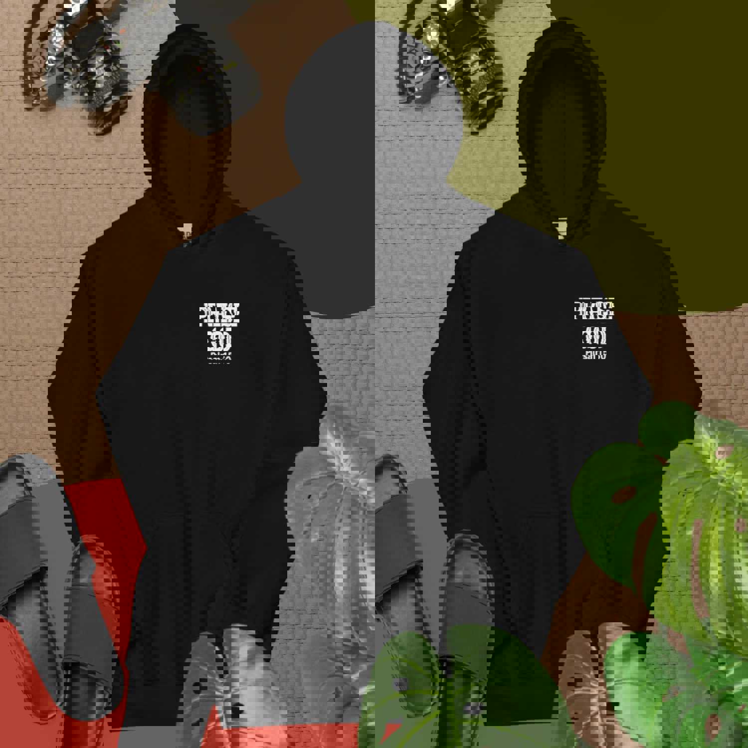 F&H Christian Praise God Two-sided Men's Hoodie - Soft & Stylish