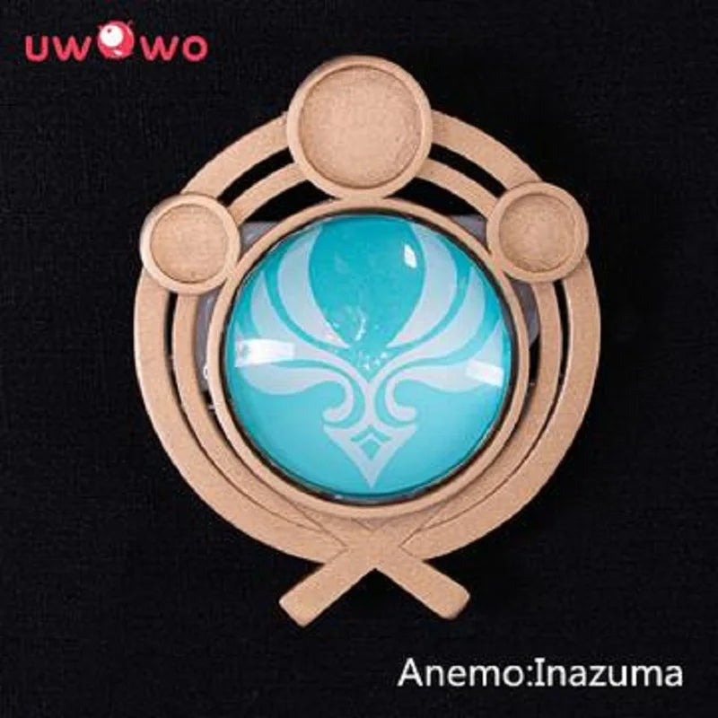UWOWO LED Vision Eye of God Game Genshin Impact Cosplay Props
