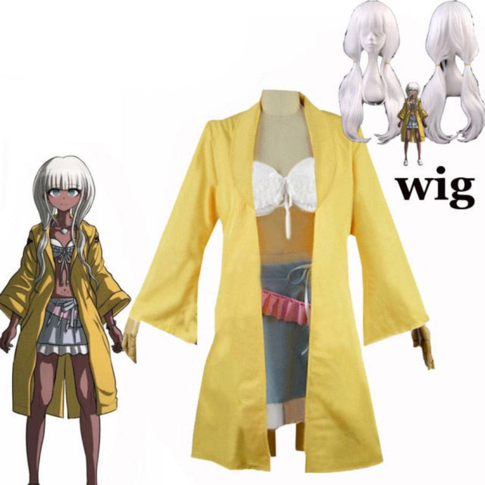 Danganronpa V3: Killing Harmony Angie Yonaga Cosplay Costume Wig & Accessories
