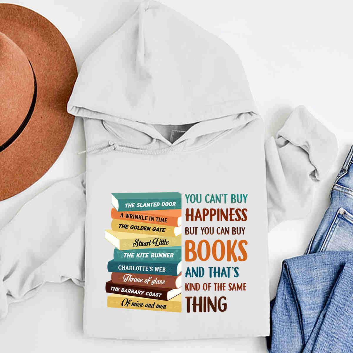 Custom Bookshelf Hoodie - Book Lovers Gift