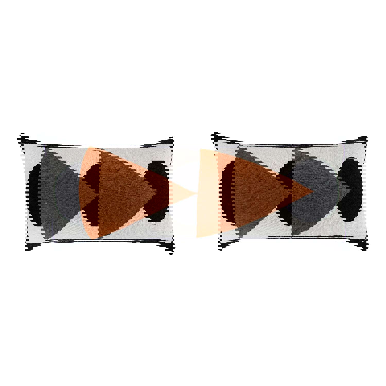 ZAZA LUMBAR PILLOW - BLACK