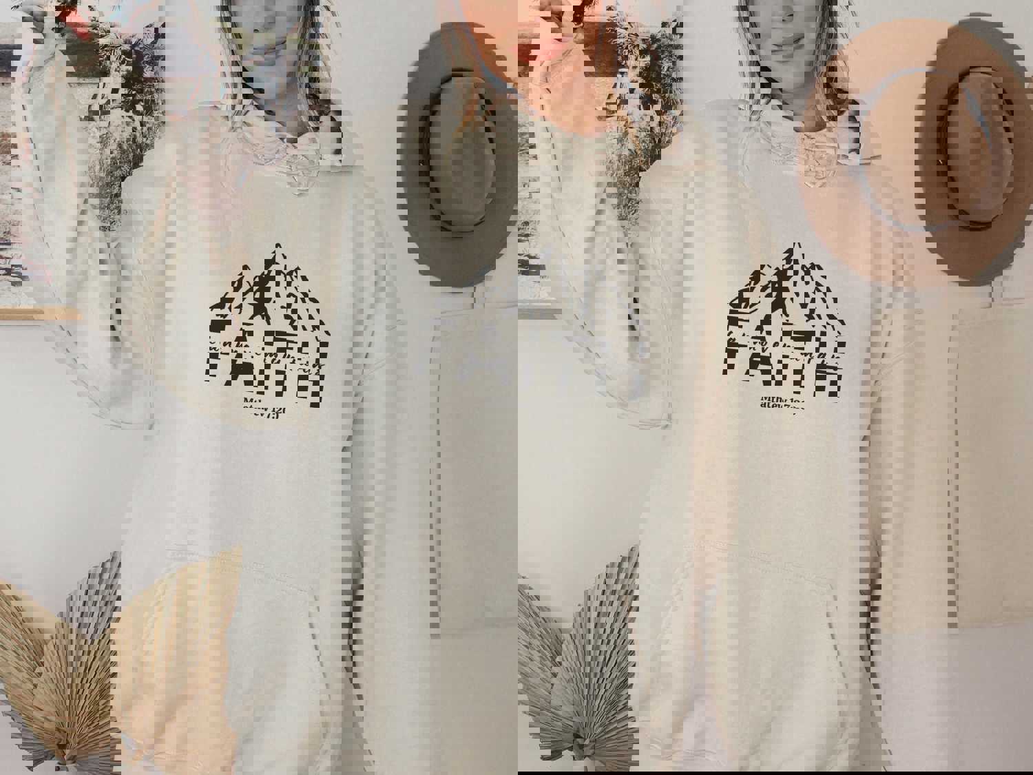 Faith Can Move Mountains Hoodie - Christian Hooded Sweater