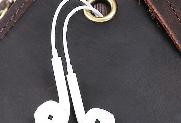 Genuine Leather Messenger Bag for Men - Cool Chest Crossbody Travel Hiking Bag