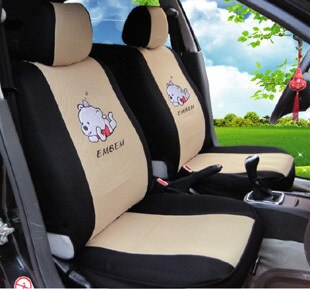 12pcs Cartoon Car Seat Cover Universal Breathable Auto Seat Protector for Girls
