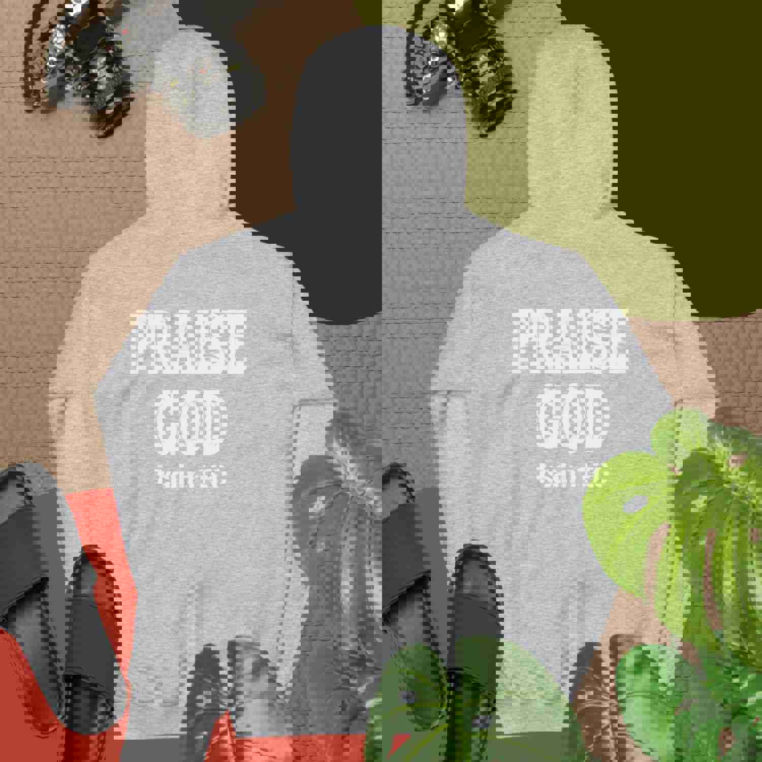 F&H Christian Praise God Two-sided Men's Hoodie - Soft & Stylish