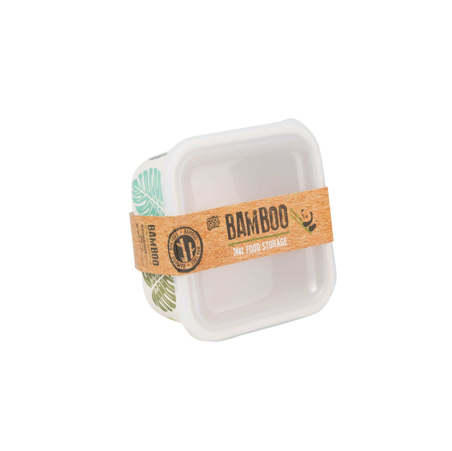 COOL GEAR 4-Pack Bamboo Reusable Containers | BPA-Free & Eco-Friendly Food Storage