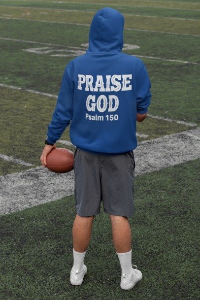 F&H Christian Praise God Two-sided Men's Hoodie - Soft & Stylish