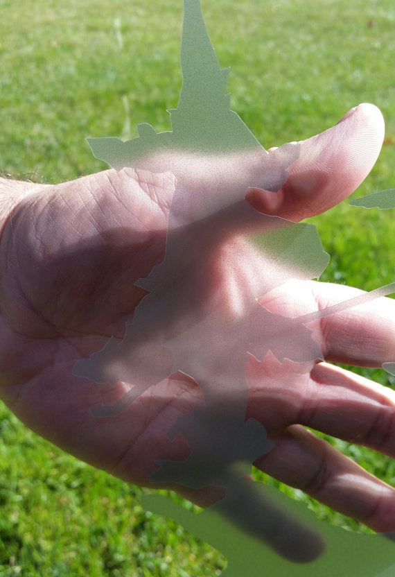 Floral Flowers Etched Decal for Shower and Glass Doors