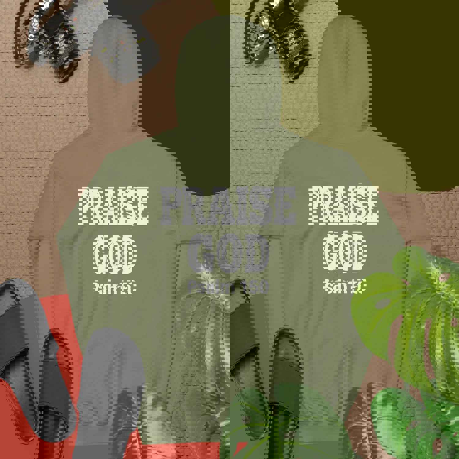 F&H Christian Praise God Two-sided Men's Hoodie - Soft & Stylish