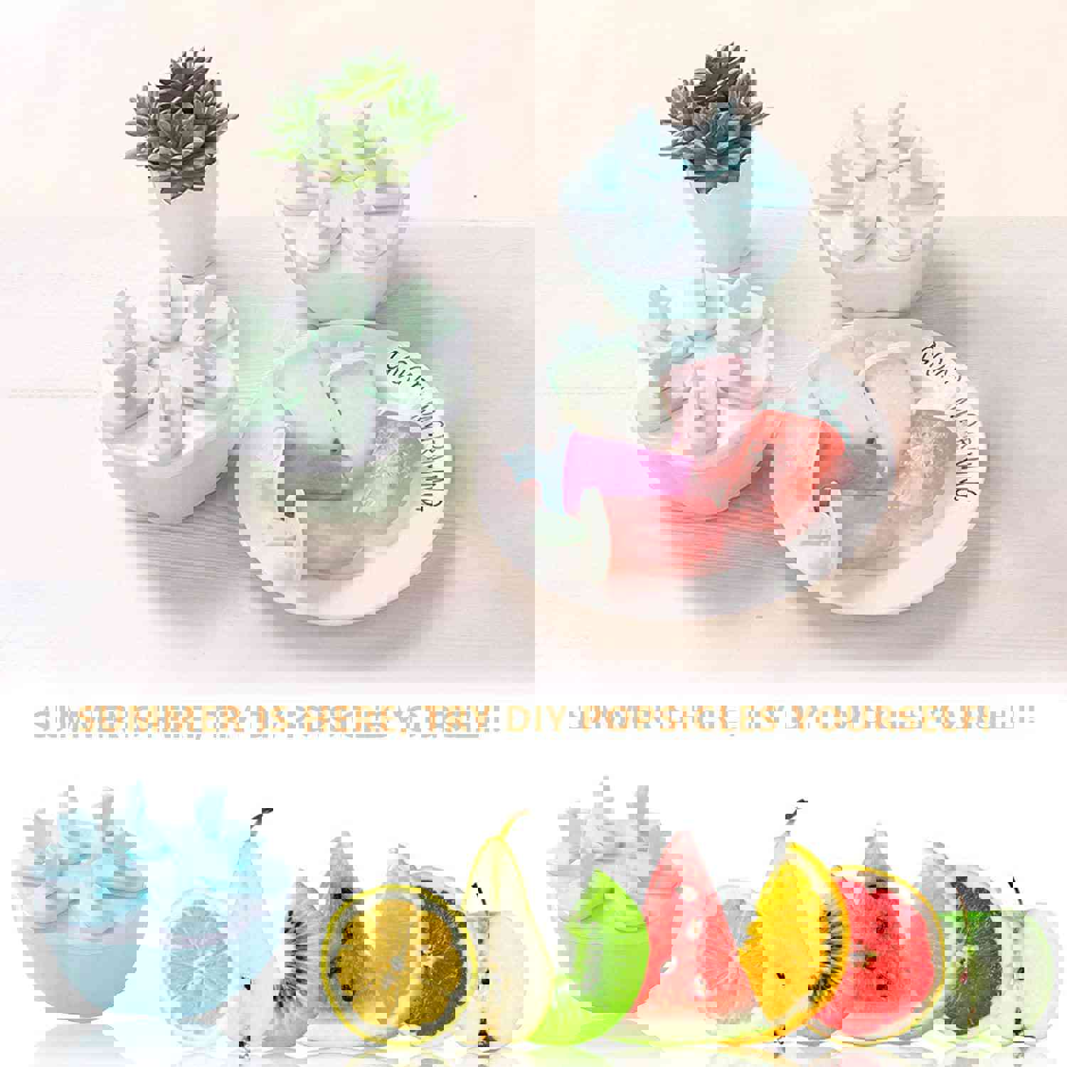 Goging Popsicle Molds 12 Pieces - BPA Free, Reusable Ice Pop Maker with Sticks