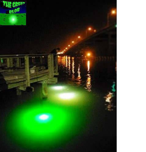 Green Blob Outdoors: 15,000 Lumen Underwater LED Fishing Light - Energy-Efficient, Versatile, Texas-Made