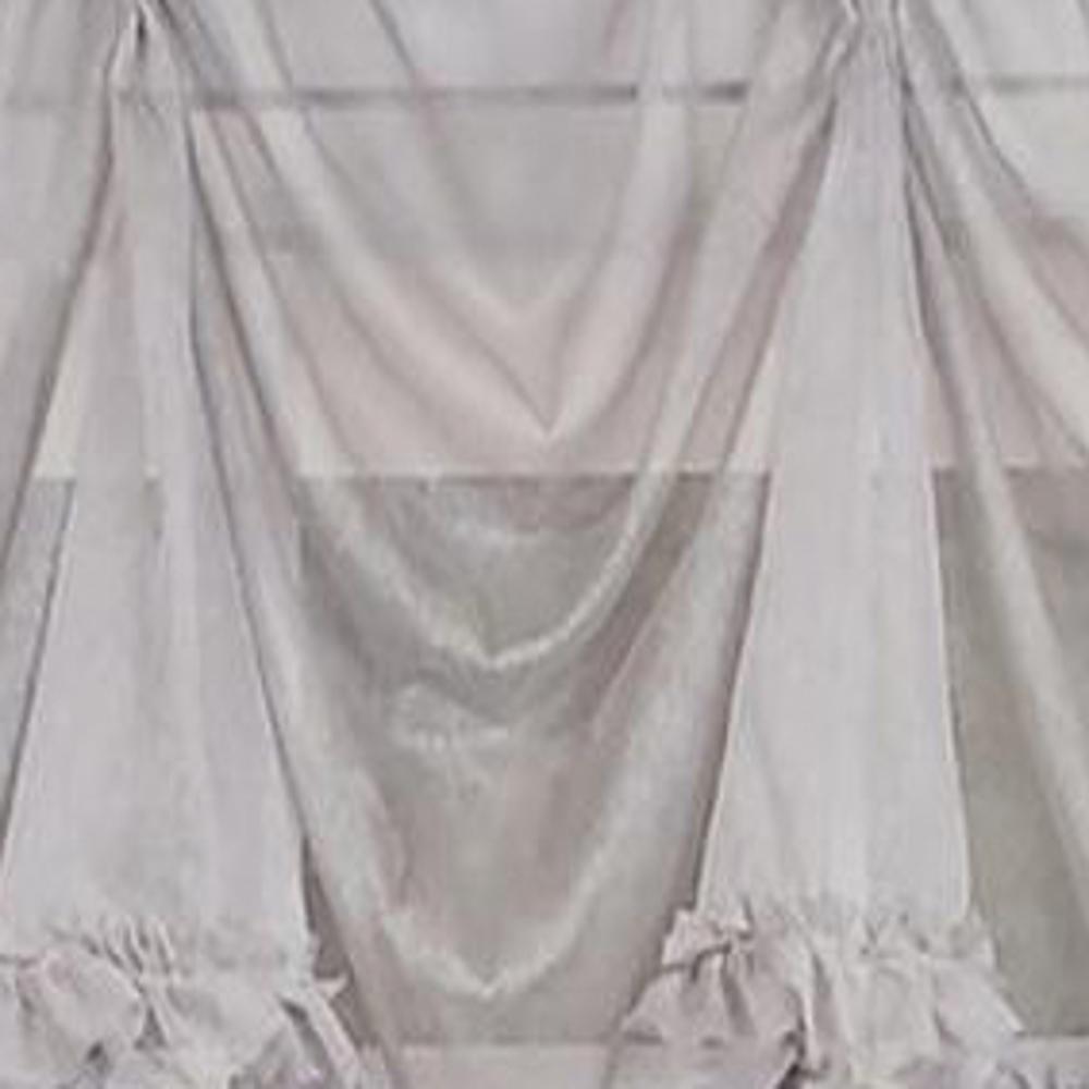 RLF Home Luxurious Modern Design Classic Sheers Victory Swag 3-Scoop Window Valance 50 x 25