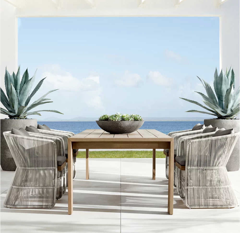 RH Marbella Rectangular Dining Table