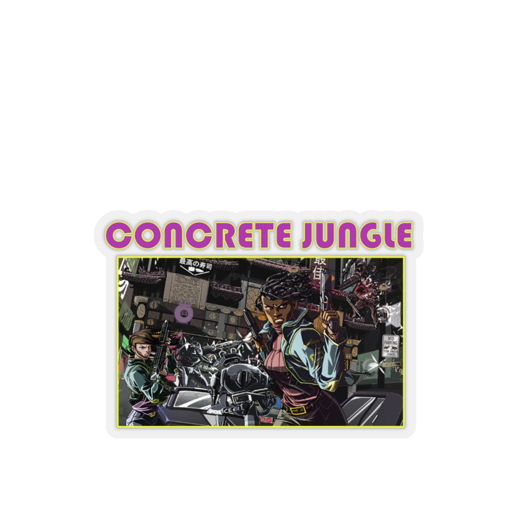 Concrete Jungle (Design One) - Kiss-Cut Stickers