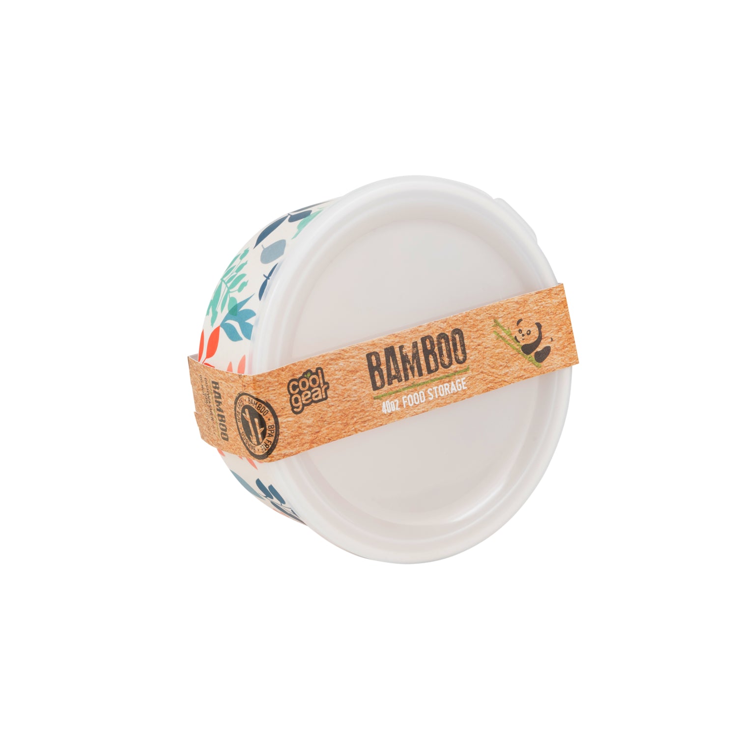 COOL GEAR 4-Pack Bamboo Reusable Containers | BPA-Free & Eco-Friendly Food Storage