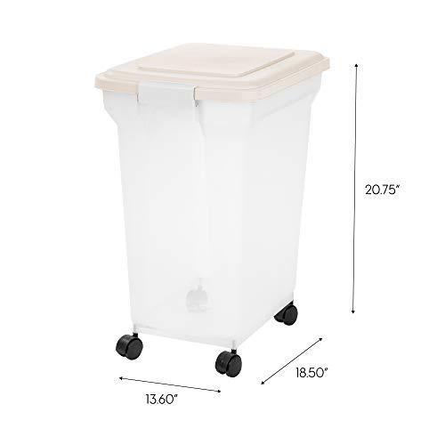 Inspired Essentials 55 Qt Plastic Airtight Pet Food Storage Bin