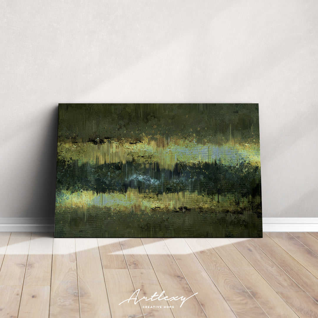 Abstract Grunge Landscape Expressionism Canvas Print Art