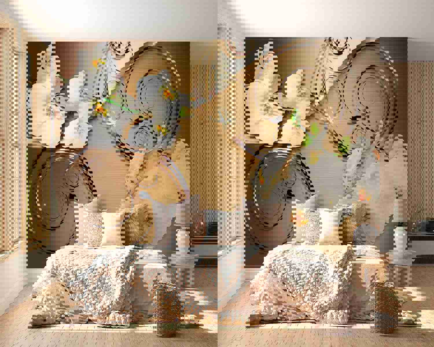 Peel & Stick Floral Wall Mural - Forbearance - Removable Wall Decals