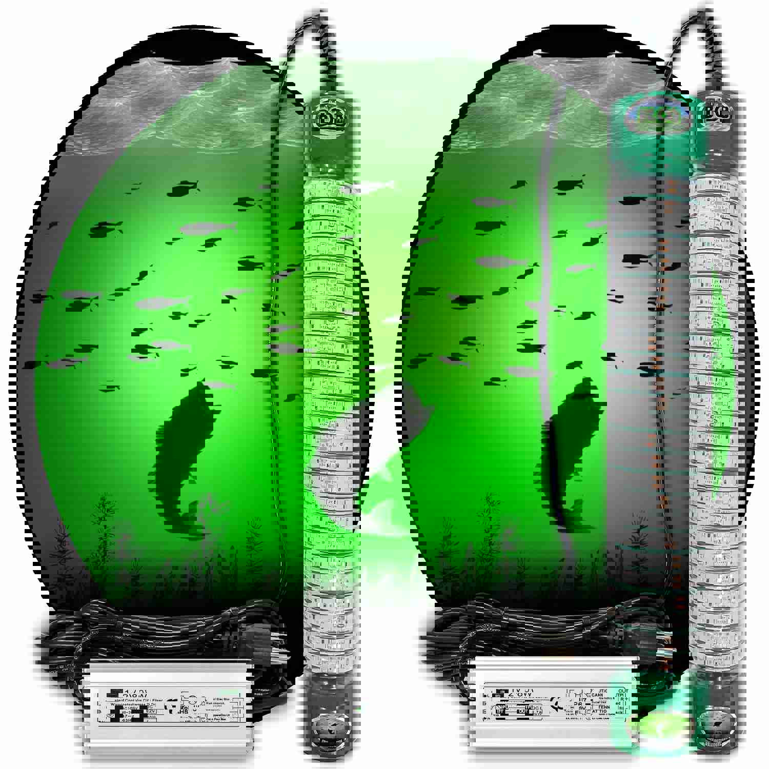 Green Blob Outdoors: 15,000 Lumen Underwater LED Fishing Light - Energy-Efficient, Versatile, Texas-Made