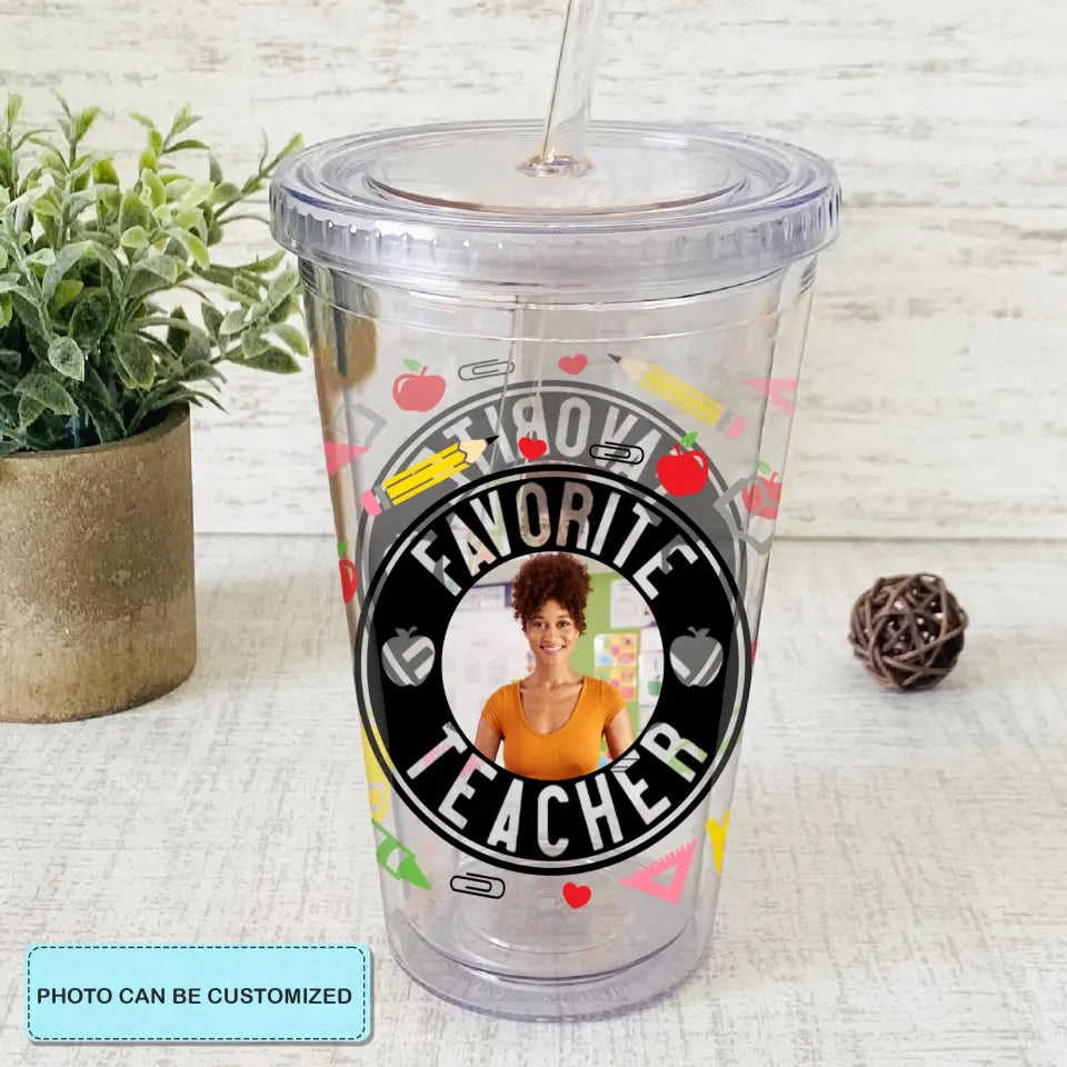 Personalized Custom Acrylic Tumbler - Perfect Gift for Teachers, Birthday & Special Occasions