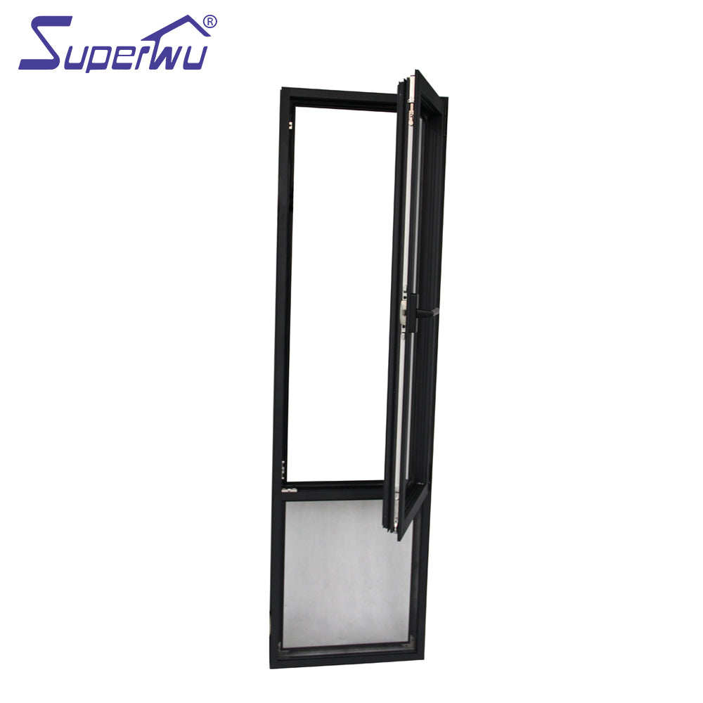 Superwu European Style Energy Efficient Aluminium Tilt and Turn Double Glazed Windows