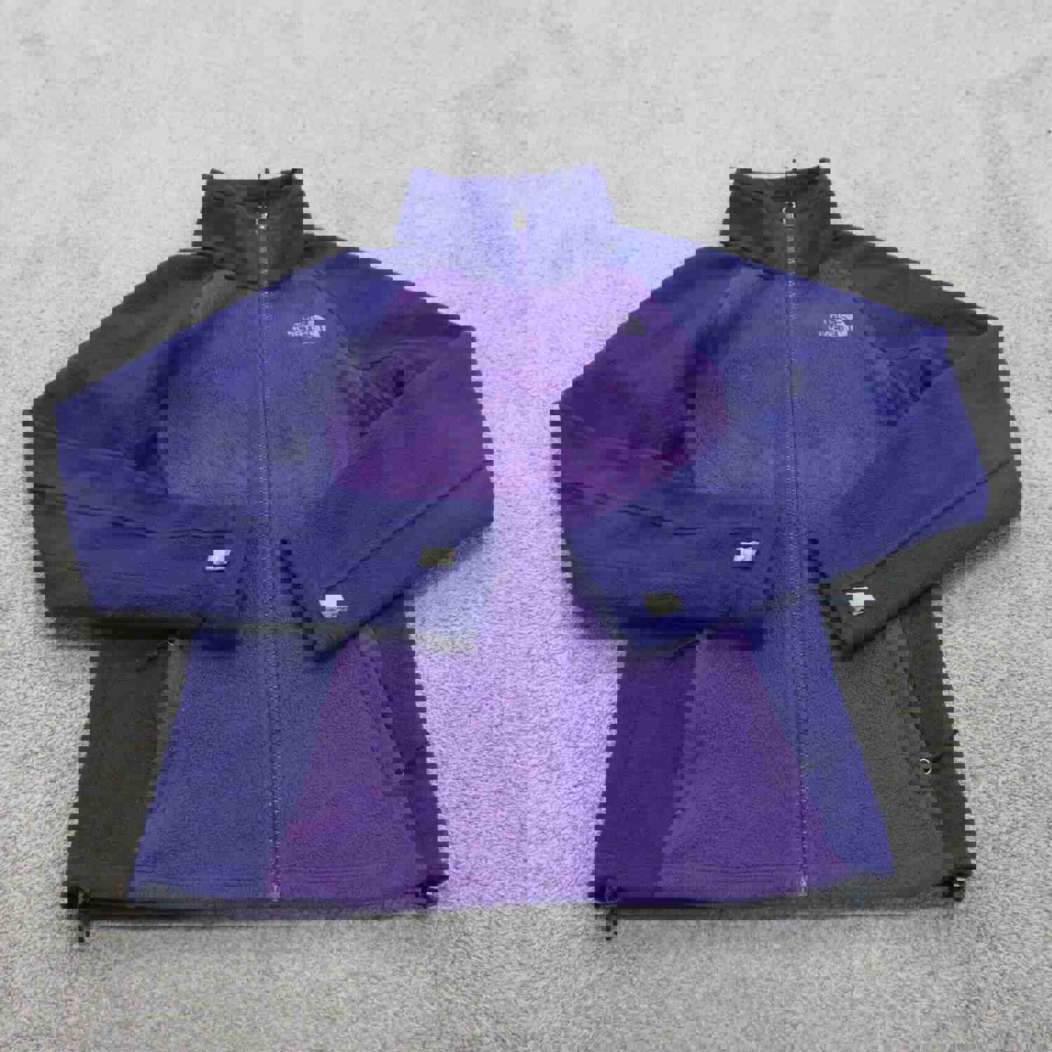 North Face Women's Small Purple Full Zip Fleece Jacket
