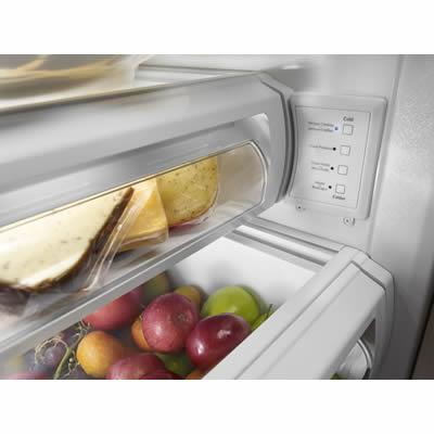 KitchenAid 43-inch, 25.5 cu. ft. Side-by-Side Built-in Refrigerator with Interior Ice Maker KBSN602ESS
