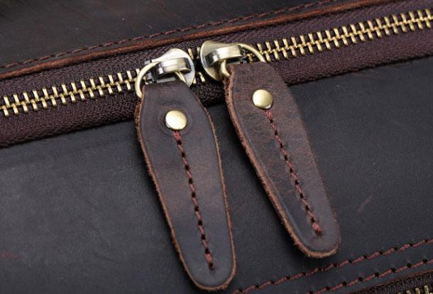 Genuine Leather Messenger Bag for Men - Cool Chest Crossbody Travel Hiking Bag
