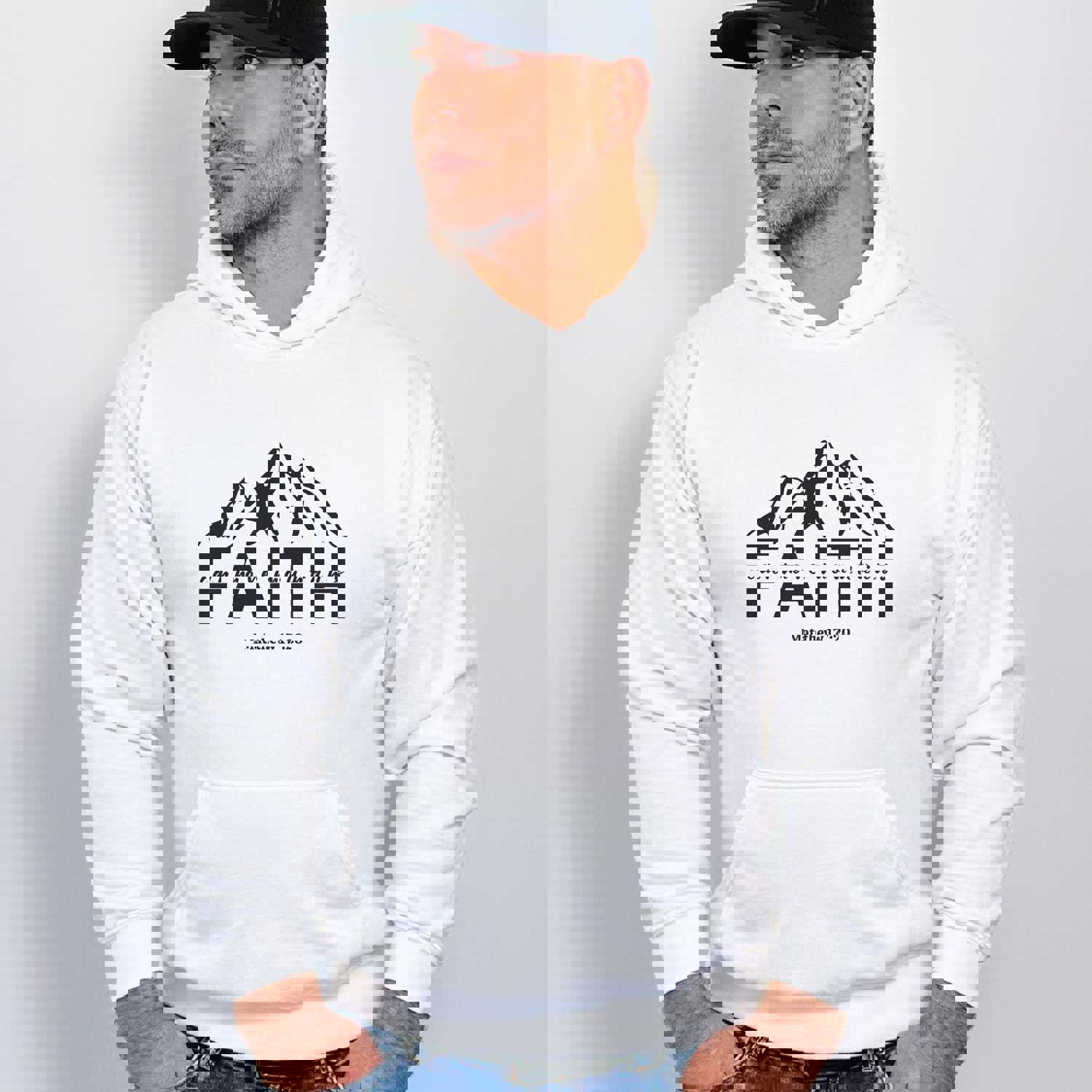 Faith Can Move Mountains Hoodie - Christian Hooded Sweater